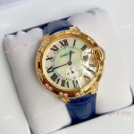 Copy Cartier Ballon Bleu 36mm Watch - Yellow Gold White MOP Dial
